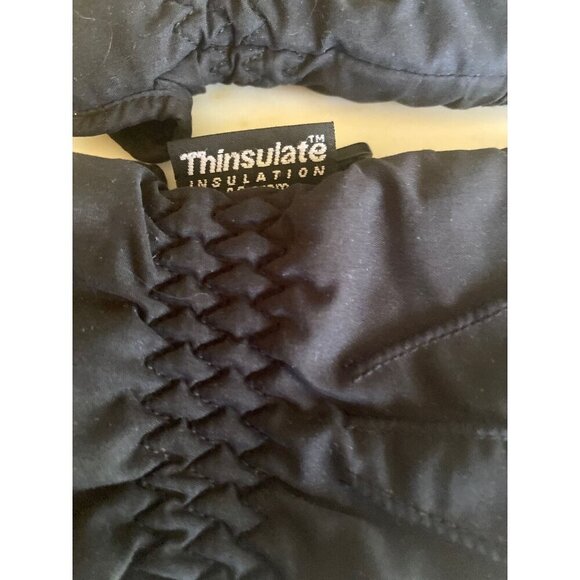 Black Ladies Medium Thinsulate Gloves 40 gram Insulation - Picture 2 of 4